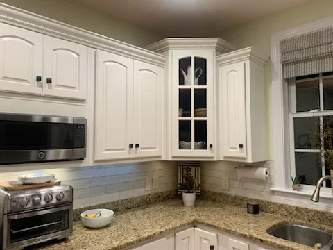 Open concept living space with refreshed finishes